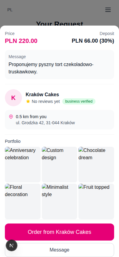 Offer detail modal